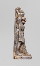 Amulet - god Horus; creator, Horus mythology; double crown iconography, double crown on the head;