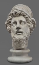 Head of Menelaus from the Menelaus Carrying the Body of Patroclus group, unknown artist. Head of a