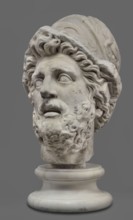 Head of Menelaus from the Menelaus Carrying the Body of Patroclus group, unknown artist. Head of a