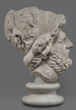 Head of Menelaus from the Menelaus Carrying the Body of Patroclus group, unknown artist. Head of a