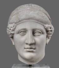 Head of Sappho Head of a Woman of the Kora Albani type, unknown Roman workshop; Sappho ca. 610–580