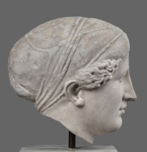 Head of Sappho Head of a Woman of the Kora Albani type, unknown Roman workshop. Sappho ca. 610–580