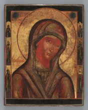 Icon: Our Lady of the Fiery One Ogniewidnaja, Old Believers' workshop, ca. 1850, Wietka; icon;