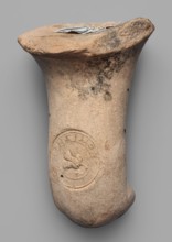 Fragment of a transport amphora neck stamped with a Rose of Rhodes, unknown Rhodian workshop, stamp