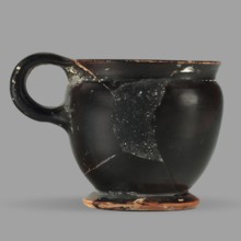 Askos with spout and strainer, unknown Attic workshop, Greek pottery toilet vessel with tubular