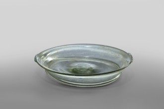 Plate, unknown eastern workshop; horizontal handles with ribs added to the rim edge; eastern