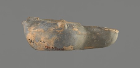 Oil lamp, unknown Gaulish workshop, oil lamp, single-burner Roman lamp, Buchi type IX-b = Loeschcke