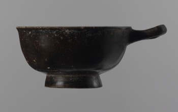 Black-finned goblet, unknown Attic workshop, repossession Zabkowice Slaskie, ceramics, black-finned