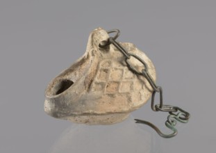 Lamp, repossession Zabkowice Slaskie, Egypt, Coptic art, antiquity, oil lamps, Middle Ages. Oval