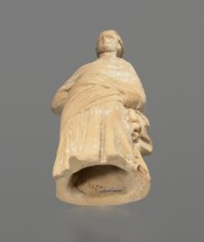 Terracotta figurine of a standing woman, terracotta, female figurine, himation, chiton,