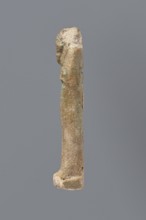 Ushabti, mummy-shaped funerary figurine ushabti; gift inscription by Meyet, L.; materials not