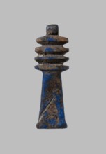 Amulet - djed pillar. Djed pillar with four crossbars, decorated on both sides; pendant on top.