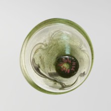 Lamp oil container, deposit provenance, Islamic art, Arabic culture, glass oil lamp with cream