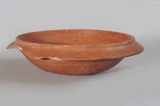 Terra sigillata plate, 2nd half of the 5th century, Tunisia; plate; height 17.4 cm, width 4.6 cm.,