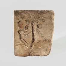 Hexagonal matrix for imprinting terracotta decorations, 1st–3rd century; Roman period, Tell Atrib,