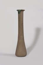 Bottle, 1st century BC–1st century, Egypt; vessel., A tall, narrow vase with a flared rim stands