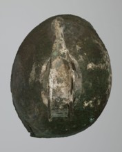 Bronze helmet, 8th/7th century BC, Italy, armament; maker, height 46 cm, width 17.5 cm, depth 23