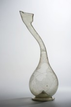 Bottle with a swan neck ashkdan, Islamic/Persian art, Persian culture, Qajar dynasty 1785–1925, 2nd