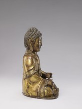Buddha, deposit provenance, militia deposit, Chinese, Qing 1644–1911, Qing style, sculpture,