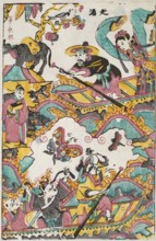 The Legend of Butterflies in the Convention of Classical Opera, unknown author, graphic print,