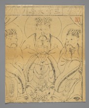 The Ruler of the Three Offices, unknown author, nianhua New Year's picture, early 20th century