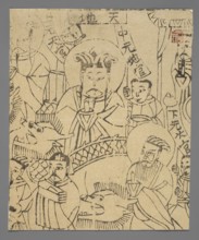 God of the Hearth and Home; unknown creator; ; Chinese; Chinese art; nianhua New Year's picture;