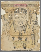 Earth Deity, unknown author, Chinese, nianhua New Year's picture, early 20th century, Beijing;