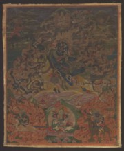 Palden Lhamo Sri Devi, Tibetan Buddhist art, Tibetan, painting thangka, depicting Goddess Palden