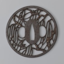 Crossguard tsuba by Nakai Tomotsune II. Early 18th century Edo period, 1603–1868. Japan — Nagato