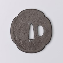 Crossguard tsuba, Kaneie,  school craftsman author. Japanese, Edo period 1603–1868, 18th century.