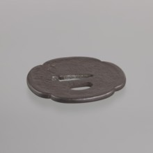 Crossguard tsuba, Kaneie,  school craftsman author; Japanese art; Japanese culture; Edo 1603–1868;