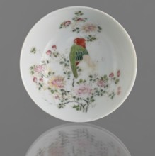 Bowl on a high foot, Chinese art, Chinese culture, Qing 1644–1911, Qing style, ceramics, colored
