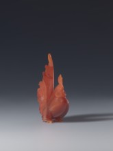Rooster, unknown creator sculptor, gift; Chinese, Qing 1644–1911; wood sculpture of a rooster;