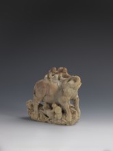 Buffalo with calves and shepherds, purchase, Buffaloes; Chinese art; figurines; Chinese culture;