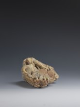 Buffalo with calves and shepherds, sculpted from decorative Fushan Mountains Zhejiang stone