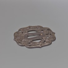 Crossguard tsuba, Chôshû,  school author; Japanese, Edo period 18th century, 1603–1868. Tsuba with