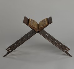 Quran lectern rahla, Ottoman Turkey, 19th century. Wooden piece of furniture for holding the Quran,