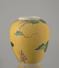 Ginger vessel with lid, Nagoya Shippô Kaisha c. 1870–1880, Meiji period 1868–1912. Small ovoid