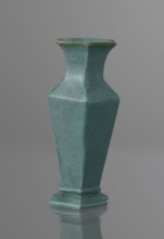 Vase, Qing style; ceramics; Chinese, Qing 1644–1911, 19th century; vessel; height 11.6 cm, width 4