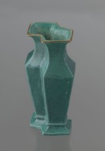 Vase, 19th century, China; Qing dynasty; Chinese ceramics. Covered with a turquoise glaze with