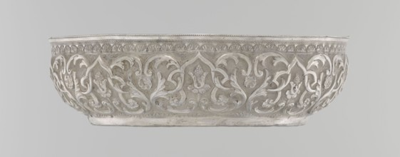 Bowl, purchase provenance noted, Islamic art, Turkish, Ottoman dynasty 1299–1922, geometric motifs