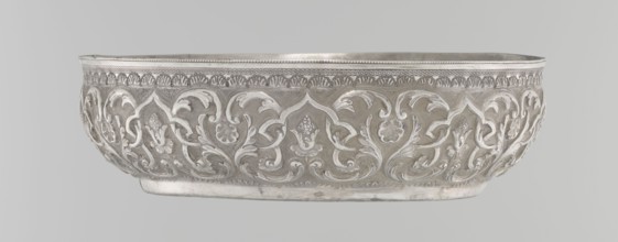 Bowl, purchased provenance noted, Islamic art, Turkish, Ottoman dynasty 1299–1922, geometric motifs