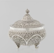 Vessel with a lid; creator, 19th century; Turkish, Ottoman dynasty 1299–1922; Islamic art; plant