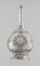 Bottle for spraying water soaked in perfumes; creator, Islamic art; vessels with plant and floral