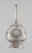 Bottle for spraying water soaked in perfumes, Islamic art, Islamic culture; vessel with plant and