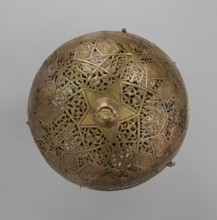 Lamp, 19th–20th century, Damascus, Syria. Metal lighting lamp with Arabic inscriptions and