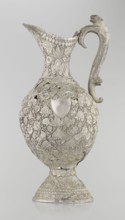 Jug, late 19th century, Northern India, Iran, silver vessel, height 43 cm, weight 1795 g. A tall