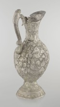 Jug, late 19th century, Northern India, or Iran, silver vessel, height 43 cm, weight 1795 g. A tall