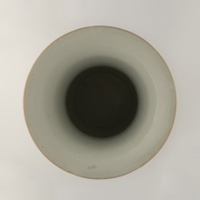Cylindrical vase of the horn type, Chinese, Qing dynasty Kangxi period, 1662–1722, colored