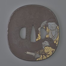 Crossguard tsuba, Senryûsai, Yasumitsu, / personal slogans / craftsman, Ichiryû,  school, Hanabusa